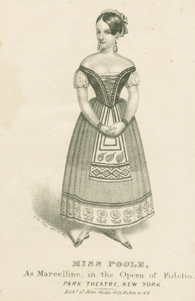 Miss Poole as Marcelline in the Opera of Fidelio, 1839 by Edward Williams Clay
